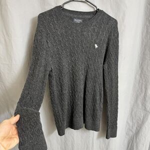 Abercrombie & Fitch Charcoal Knit Sweater